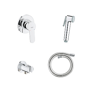 Гигиенический душ со смесителем Grohe BauEdge 129188 хром купить в интернет-магазине сантехники Sanbest
