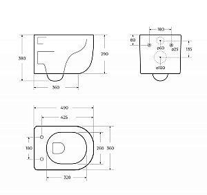 Унитаз подвесной BelBagno SOFT-TOR BB084CH-TOR безободковый, слив-торнадо купить в интернет-магазине Sanbest