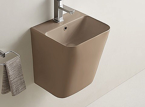 Раковина CeramaLux 38 500QMС капучино матовый купить в интернет-магазине Sanbest