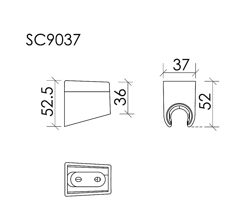 Держатель ручного душа Sancos SC9037CH хром купить в интернет-магазине сантехники Sanbest