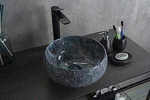 Раковина накладная Gid Esfera 32 Mnc481 54433 под камень глянцевая купить в интернет-магазине Sanbest