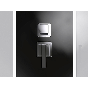 Душевая кабина Black&White Galaxy 110х80 8800E110 с гидромассажем, стекло прозрачное/профиль черный купить в интернет-магазине Sanbest