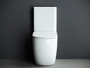 Унитаз напольный Ceramica Nova MIA CN1801 безободковый, с бачком, с крышкой микролифт купить в интернет-магазине Sanbest