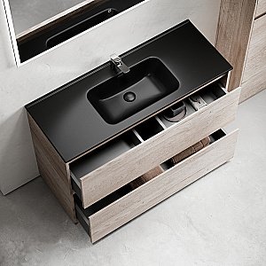 Тумба с раковиной Sancos Libra Floor 120 LB120F-1EG дуб галифакс натуральный для ванной в интернет-магазине Sanbest