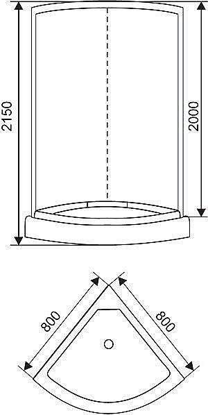 Душевая кабина ARCUS AS-112 купить в интернет-магазине Sanbest