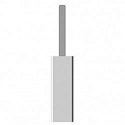 Ершик напольный Bertocci Fly Белый/хром купить в интернет-магазине сантехники Sanbest