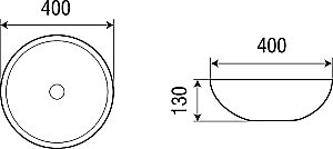 Раковина накладная WeltWasser WW ELBACH 3003 M814 40 бело-голубой мрамор купить в интернет-магазине Sanbest