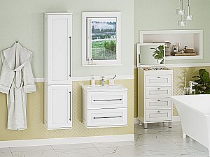 Зеркало-рамка Misty Марта 60 П-Мрт02060-011 белый в ванную от интернет-магазине сантехники Sanbest