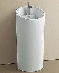 Раковина напольная Ceramalux N 45,5 P7030L белая купить в интернет-магазине Sanbest