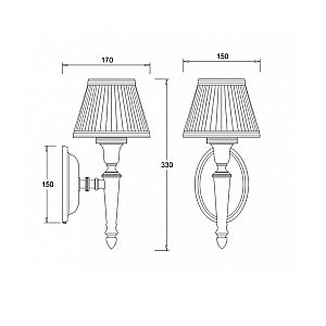 Светильник Arcade EL/AL12 купить в интернет-магазине сантехники Sanbest