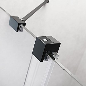 Шторка для ванны Radaway Furo Black PND II 170 стекло прозрачное/профиль черный матовый купить в интернет-магазине Sanbest