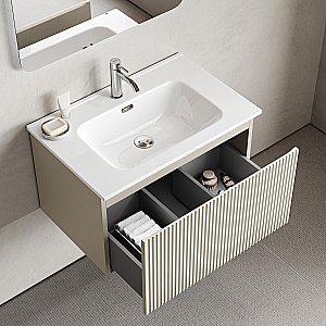 Тумба с раковиной Sancos Snob R 1.0 SNR1.070CE/CN7007 Beige Soft для ванной в интернет-магазине Sanbest