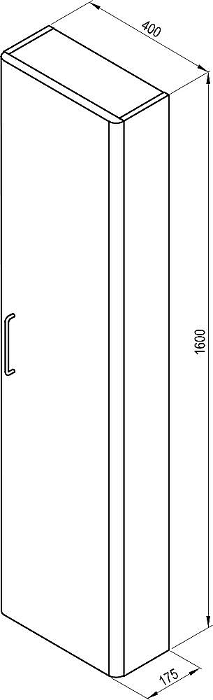 Пенал Ravak SB BALANCE II 40 X000001816 белый для ванной в интернет-магазине сантехники Sanbest