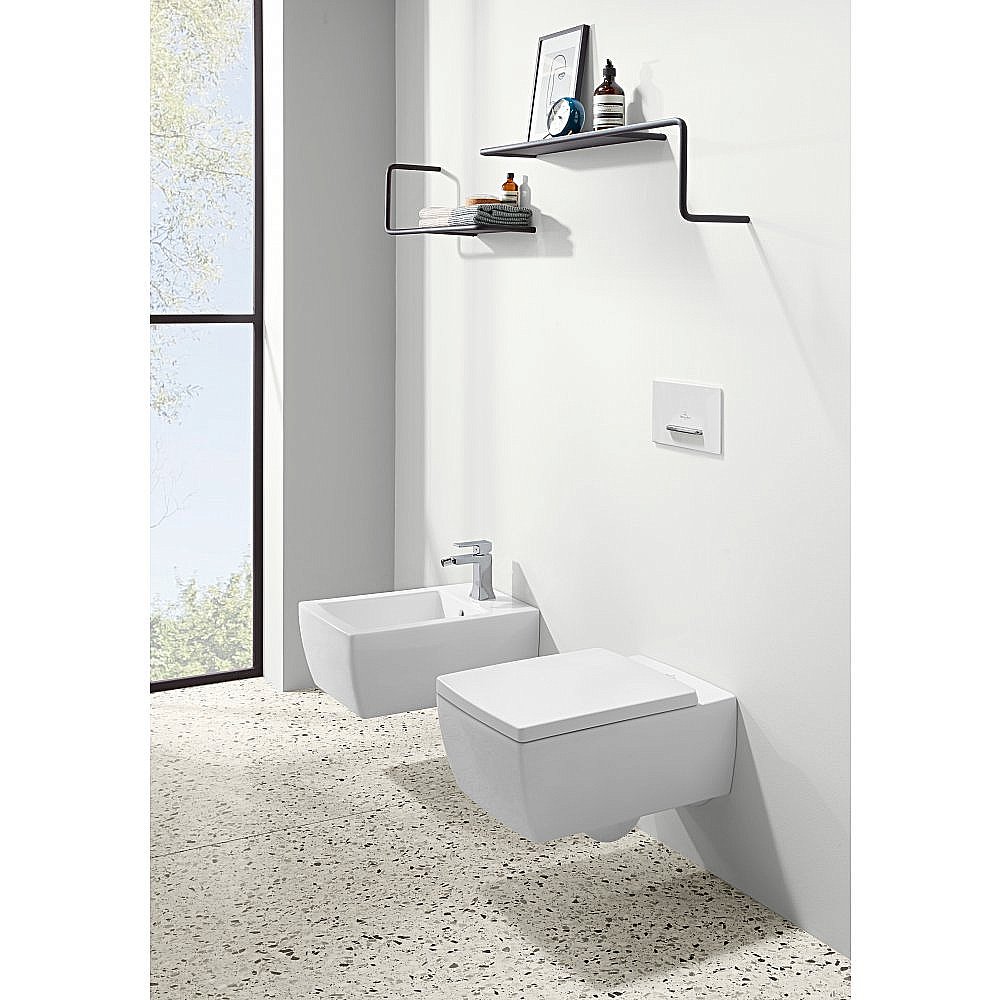 Унитаз подвесной Villeroy&Boch Memento 2.0 4633R0R1 альпийский белый, безободковый купить в интернет-магазине Sanbest
