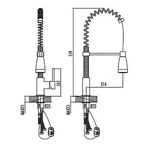 Смеситель для кухни Creavit MF9910L купить в интернет-магазине сантехники Sanbest