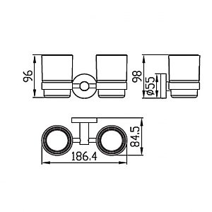 Стакан Kaiser KH-2050 хром купить в интернет-магазине сантехники Sanbest