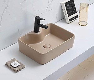 Раковина накладная CeramaLux NC 48,5 7291MC-1 капучино купить в интернет-магазине Sanbest