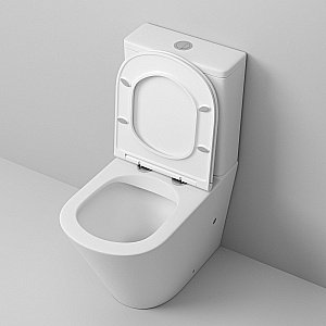 Унитаз напольный Grossman GR-4450MS безободковый, с бачком, с крышкой микролифт, белый матовый купить в интернет-магазине Sanbest