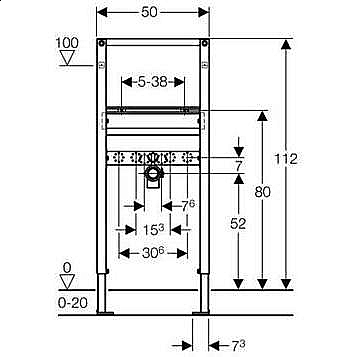 Система инсталляции для раковин Geberit Duofix купить в интернет-магазине сантехники Sanbest