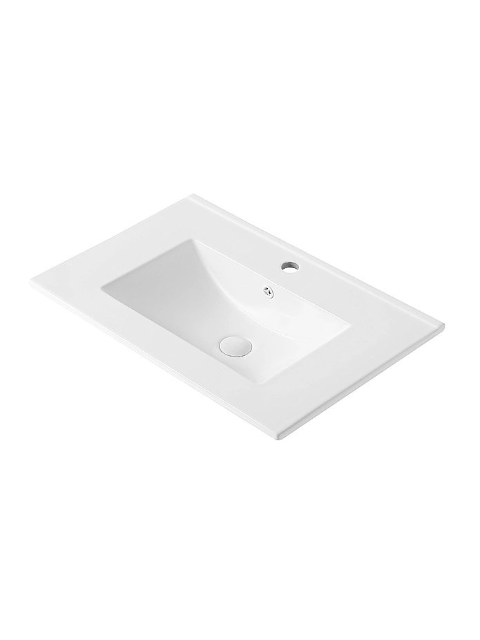 Раковина встраиваемая Orange B03-700W белая купить в интернет-магазине Sanbest