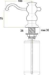 Диспенсер Zorg ZR-25 Черный купить в интернет-магазине сантехники Sanbest