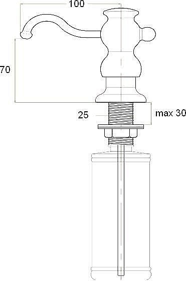 Диспенсер Zorg ZR-25 Черный купить в интернет-магазине сантехники Sanbest