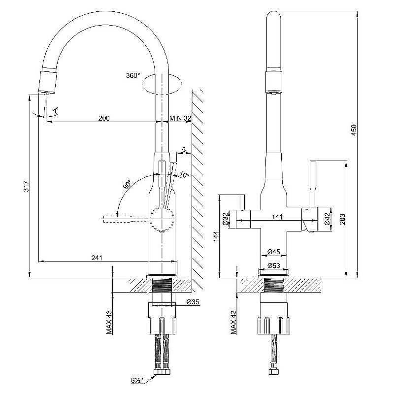 Смеситель для кухни Lemark Expert LM5083S-White белый/хром купить в интернет-магазине сантехники Sanbest