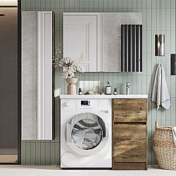 Тумба с раковиной Акватон Лондри 40 дуб рустикальный для ванной в интернет-магазине Sanbest