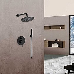 Душевая система Vincea Desire VSFW-1D1MB черная матовая купить в интернет-магазине сантехники Sanbest