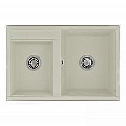 Мойка для кухни Акватон Делия 78 DBL 1A723132DE240 кремовый купить в интернет-магазине сантехники Sanbest
