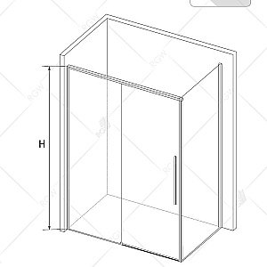 Душевой уголок RGW Stilvoll SV-42B (SV-12B + Z-050-2B) 150х100 32324250-014 стекло прозрачное/профиль черный купить в интернет-магазине Sanbest