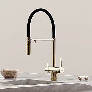 Смеситель для кухни Sancos Imola SC4010ZG полированное золото купить в интернет-магазине сантехники Sanbest