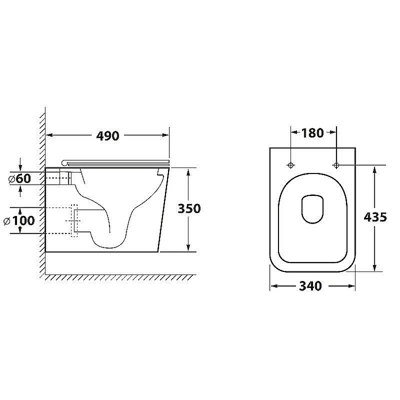 Унитаз подвесной OWL 1975 VATTER OWLT190403S белый купить в интернет-магазине Sanbest