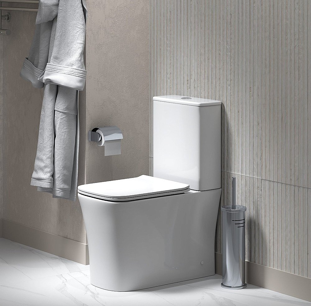 Унитаз-компакт Grossman Galaxy GR-4467S безободковый, с крышкой микролифт, с бачком, белый купить в интернет-магазине Sanbest