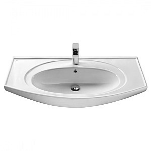 Раковина мебельная Santek Энигма 99 1.WH20.7.777 белая купить в интернет-магазине Sanbest