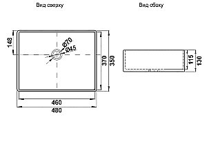 Раковина Melana Castle D4837BR ProfLine бронза купить в интернет-магазине Sanbest
