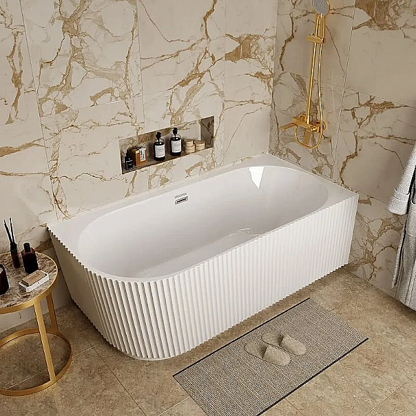 Ванна акриловая Grossman Cristal 170х75 GR-2206FL белая левая купить в интернет-магазине Sanbest