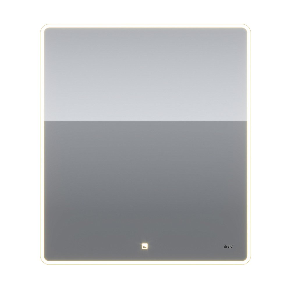 Зеркало c LED-подсветкой Dreja POINT 70x80 белый в ванную от интернет-магазине сантехники Sanbest