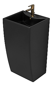 Раковина Azario COMELLA 48 AZ-314MB черная матовая купить в интернет-магазине Sanbest