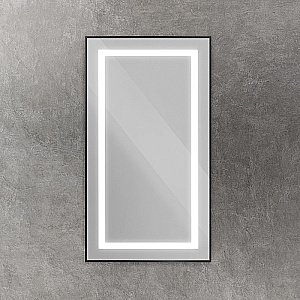 Зеркало BelBagno Kraft SPC-KRAFT-500-900-SENS-NERO черный в ванную от интернет-магазине сантехники Sanbest