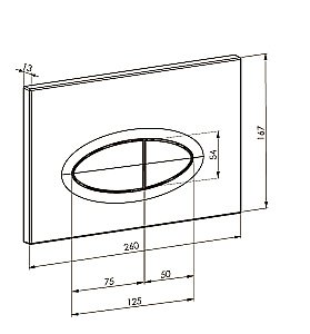 Кнопка для инсталляции Boheme 665-W белая купить в интернет-магазине сантехники Sanbest