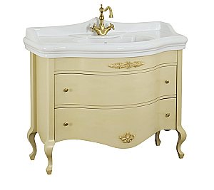 Тумба с раковиной Migliore Impero 110 Decape Sabbia с ящиками для ванной в интернет-магазине Sanbest