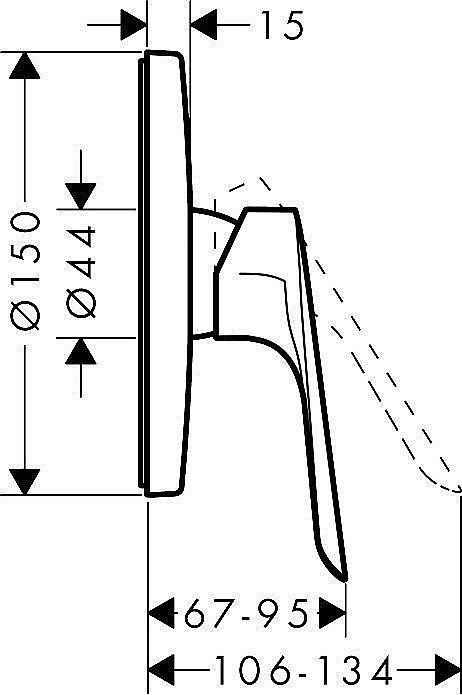 Смеситель для душа Hansgrohe Logis E 71603000 купить в интернет-магазине сантехники Sanbest