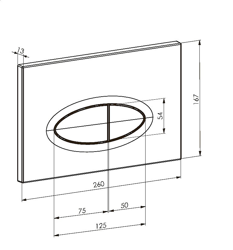 Кнопка для инсталляции Boheme 665-W белая купить в интернет-магазине сантехники Sanbest