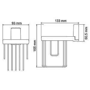 Держатель освежителя WasserKRAFT Leine К-5045 купить в интернет-магазине сантехники Sanbest