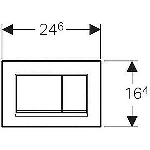 Кнопка для инсталляции Geberit Sigma 30 115.883.KJ.1 купить в интернет-магазине сантехники Sanbest