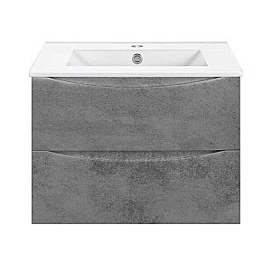 Тумба с раковиной Vincea Mia Slim 700 Beton для ванной в интернет-магазине Sanbest
