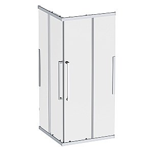 Душевой уголок AM.PM Func Square Slide W84G-403-9090-МТ 90х90 стекло прозрачное/профиль матовый хром купить в интернет-магазине Sanbest