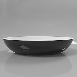 Раковина накладная WhiteCross Citrine 60 0717.060040.10100 черная, белая купить в интернет-магазине Sanbest