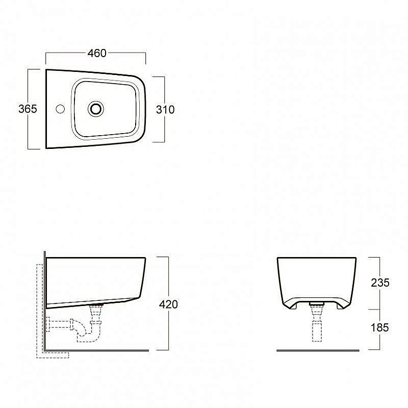 Биде подвесное SIMAS Degrad DE29 купить в интернет-магазине Sanbest